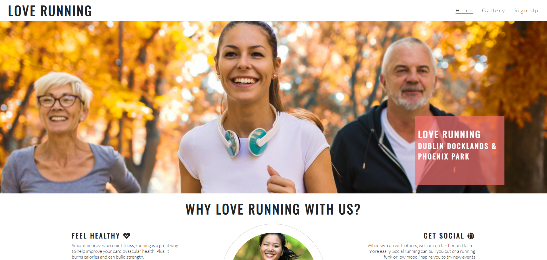 The Love Running Home Page
